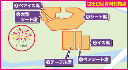 有料観覧席チケット | 世田谷区たまがわ花火大会